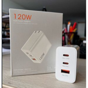 Cargador Xiaomi cubo 120W de 3 entradas con segundero